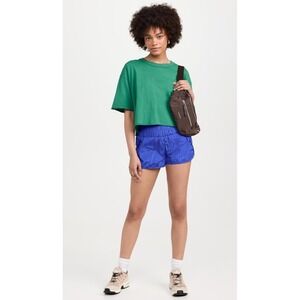 Free People FP‎ Movement Sz S The Way Home Shorts Purple/Blue Athletic Gym Run